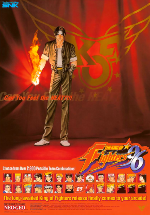 The King of Fighters '96 (NGH-214) Arcade Game Cover